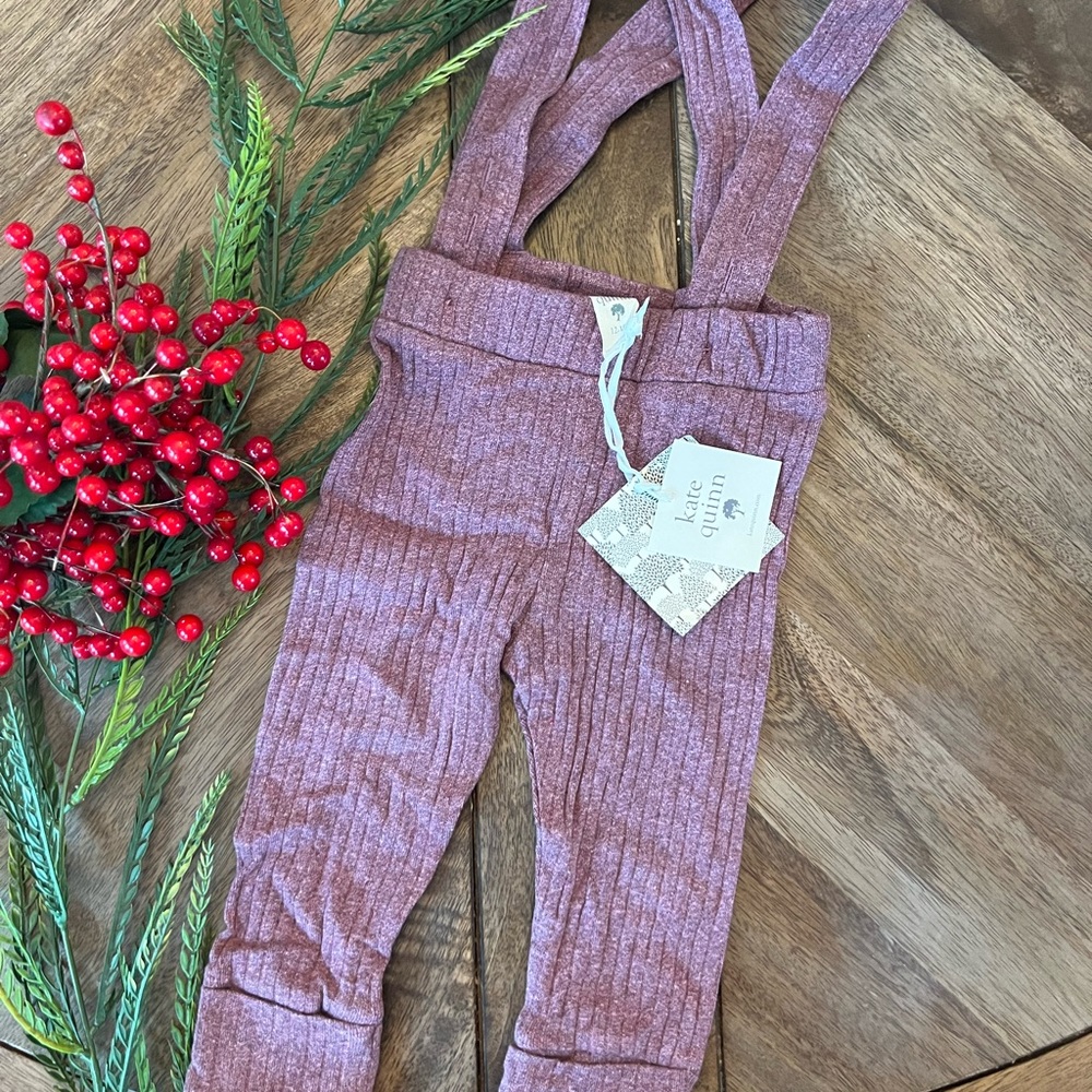 Kate Quinn ribbed suspender leggings NWT